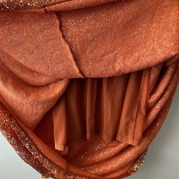 Preen by Thornton Bregazzi  Copper Sequin Dress - Picture 3 of 9